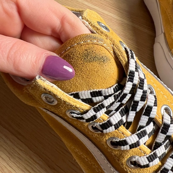 Vans Old Skool Stacked Platform Shoe Sneaker Golden Yellow Womens Size 7.5 - Picture 5 of 6